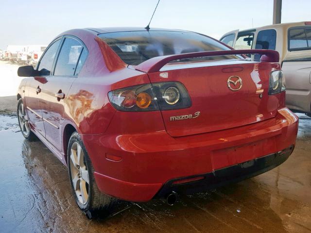 JM1BK123741141955 - 2004 MAZDA 3 S RED photo 3