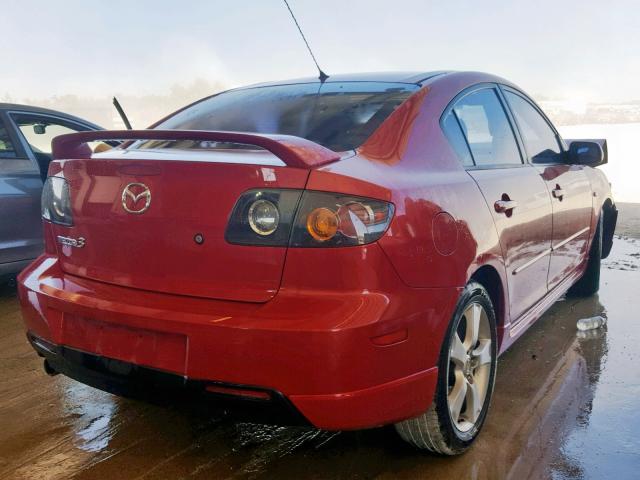 JM1BK123741141955 - 2004 MAZDA 3 S RED photo 4