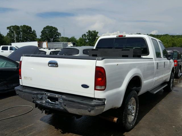 1FTWW31P15ED39687 - 2005 FORD F350 SRW S WHITE photo 4