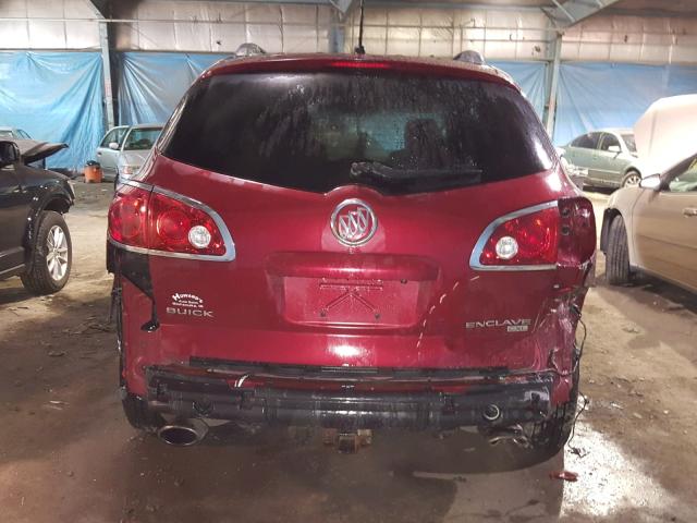 5GAKVCED6BJ228302 - 2011 BUICK ENCLAVE CX RED photo 9