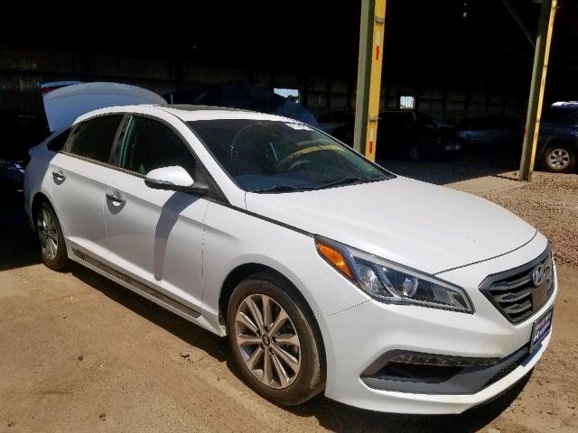 5NPE34AFXHH544172 - 2017 HYUNDAI SONATA SPO WHITE photo 1