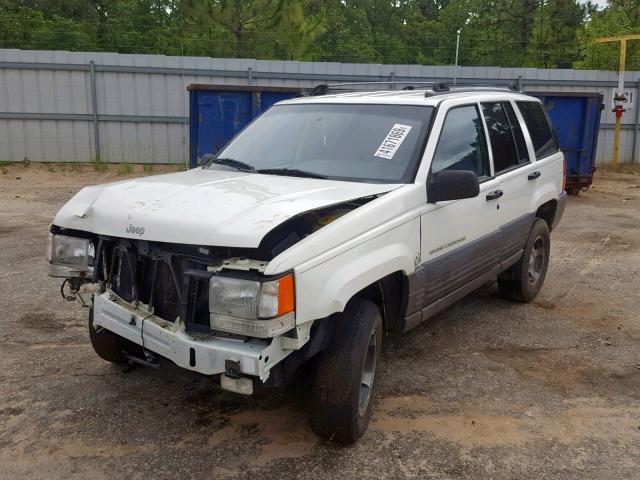 1J4GX58Y0VC713238 - 1997 JEEP GRAND CHER WHITE photo 2