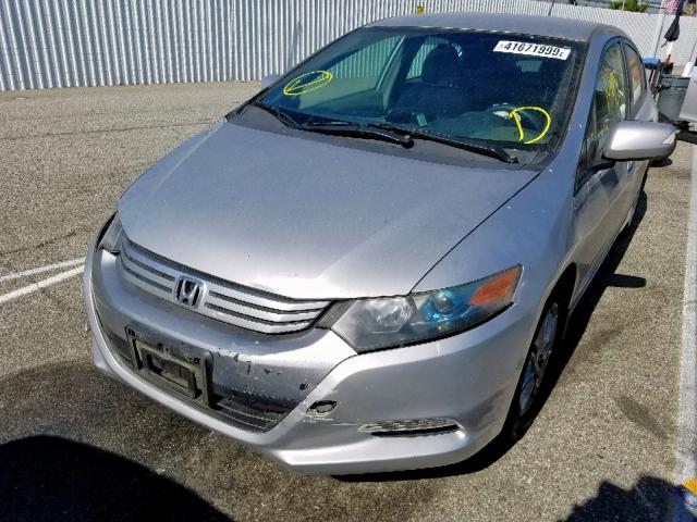 JHMZE2H74AS009830 - 2010 HONDA INSIGHT EX SILVER photo 2