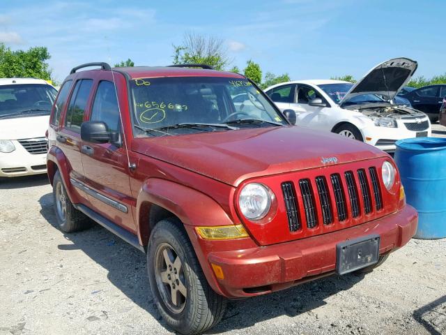 1J4GL38KX5W656623 - 2005 JEEP LIBERTY RE RED photo 1