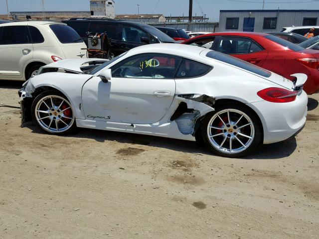 WP0AB2A80GK185468 - 2016 PORSCHE CAYMAN S WHITE photo 9