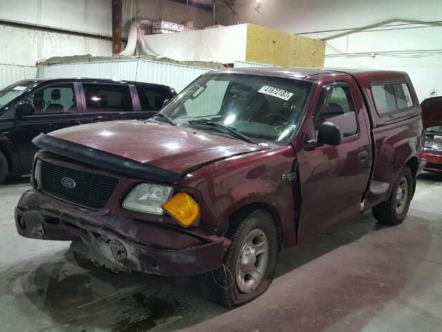 2FTRF07214CA66200 - 2004 FORD F-150 HERI MAROON photo 2