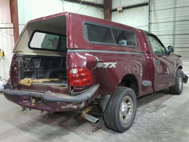 2FTRF07214CA66200 - 2004 FORD F-150 HERI MAROON photo 4