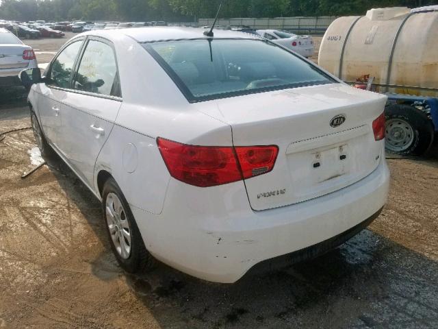 KNAFU4A28A5184904 - 2010 KIA FORTE EX WHITE photo 3