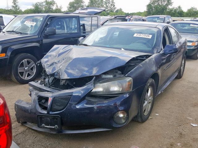 2G2WP552981102060 - 2008 PONTIAC GRAND PRIX BLUE photo 2