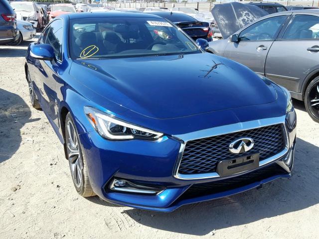 JN1EV7EKXJM341851 - 2018 INFINITI Q60 LUXE 3 BLUE photo 1