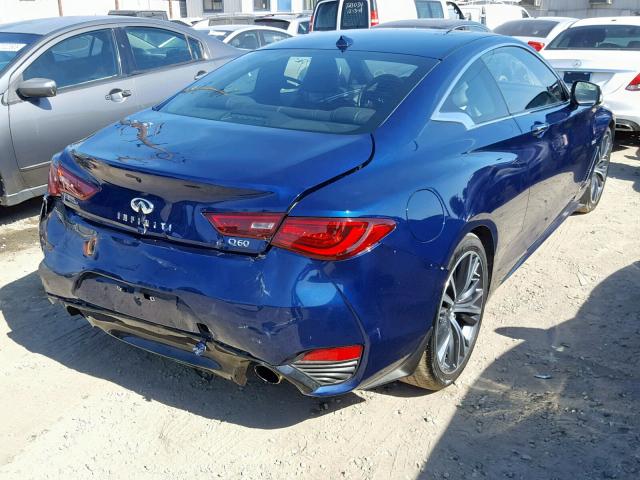 JN1EV7EKXJM341851 - 2018 INFINITI Q60 LUXE 3 BLUE photo 4