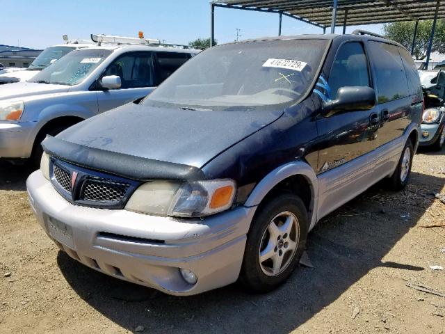 1GMDU03E71D183285 - 2001 PONTIAC MONTANA BLACK photo 2