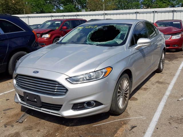 3FA6P0K95FR297878 - 2015 FORD FUSION TIT SILVER photo 2