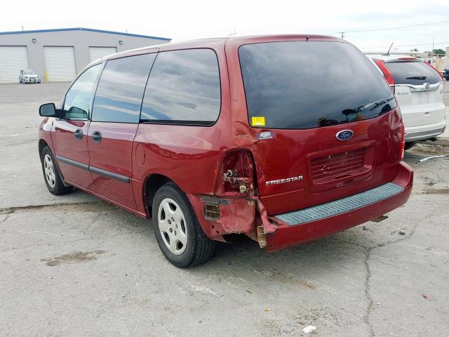 2FMZA50675BA59831 - 2005 FORD FREESTAR S RED photo 3