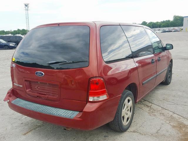 2FMZA50675BA59831 - 2005 FORD FREESTAR S RED photo 4