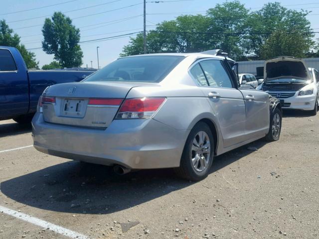 1HGCP2F60BA014723 - 2011 HONDA ACCORD SE SILVER photo 4