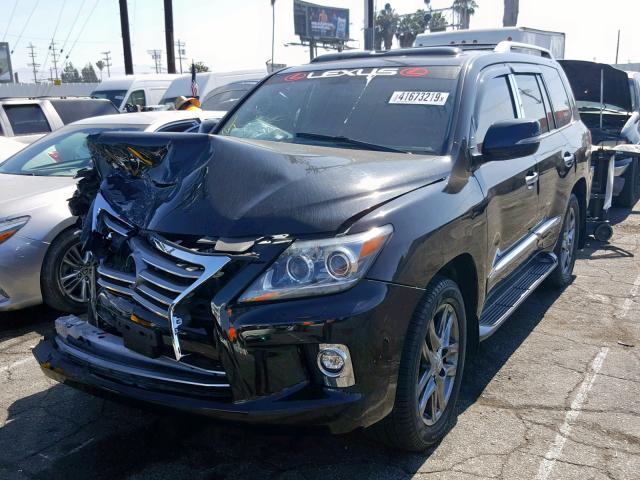 JTJHY7AX4F4172109 - 2015 LEXUS LX 570 BLACK photo 2