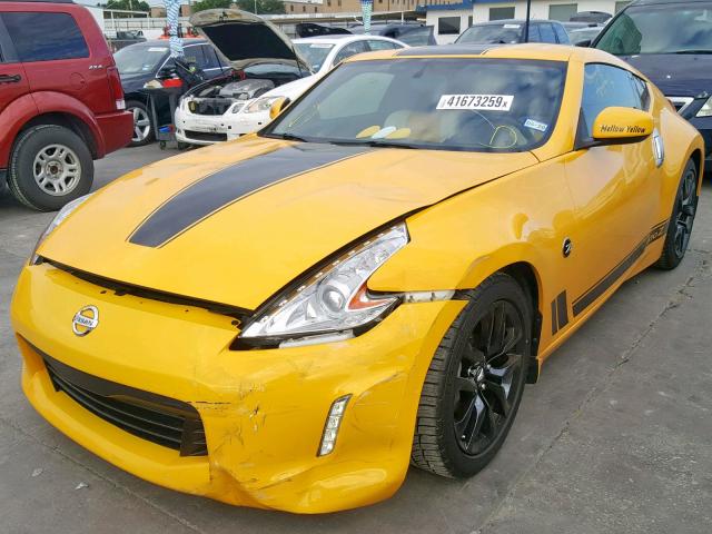 JN1AZ4EH6HM954551 - 2017 NISSAN 370Z BASE YELLOW photo 2