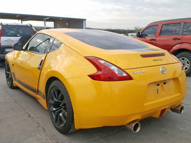 JN1AZ4EH6HM954551 - 2017 NISSAN 370Z BASE YELLOW photo 3