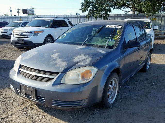 1G1AK52FX57654153 - 2005 CHEVROLET COBALT BLUE photo 2