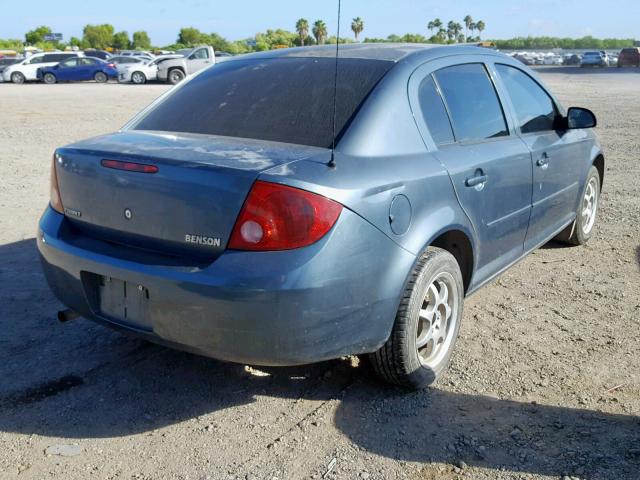 1G1AK52FX57654153 - 2005 CHEVROLET COBALT BLUE photo 4