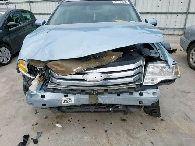 1FMDK02W99GA00754 - 2009 FORD TAURUS X S BLUE photo 9