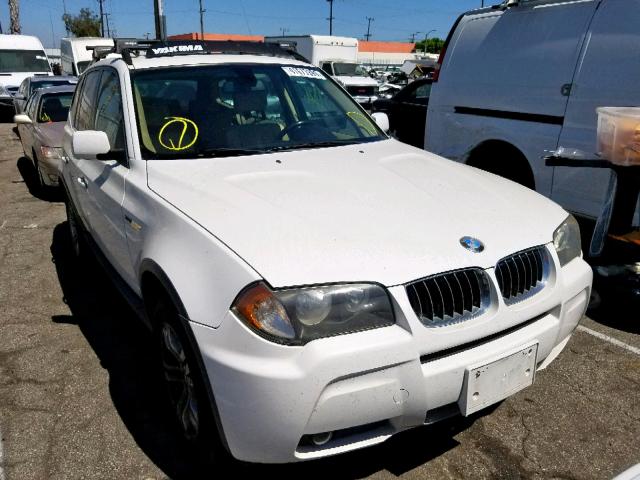 WBXPA93466WG85101 - 2006 BMW X3 3.0I WHITE photo 1