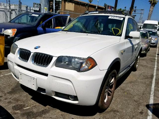 WBXPA93466WG85101 - 2006 BMW X3 3.0I WHITE photo 2