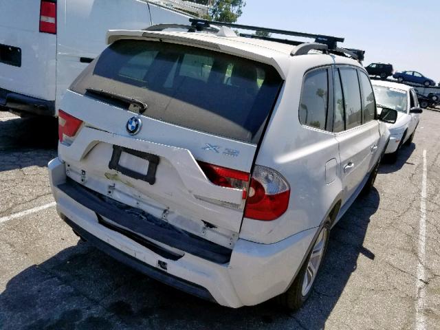 WBXPA93466WG85101 - 2006 BMW X3 3.0I WHITE photo 4