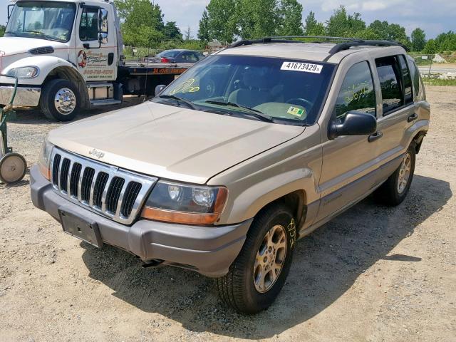 1J4GW48S61C518487 - 2001 JEEP GRAND CHER GOLD photo 2