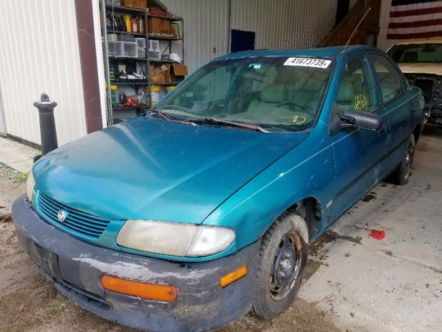 JM1BA1416S0147361 - 1995 MAZDA PROTEGE DX TEAL photo 2