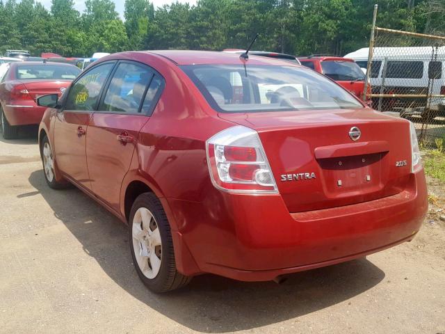 3N1AB61E47L625979 - 2007 NISSAN SENTRA 2.0 RED photo 3