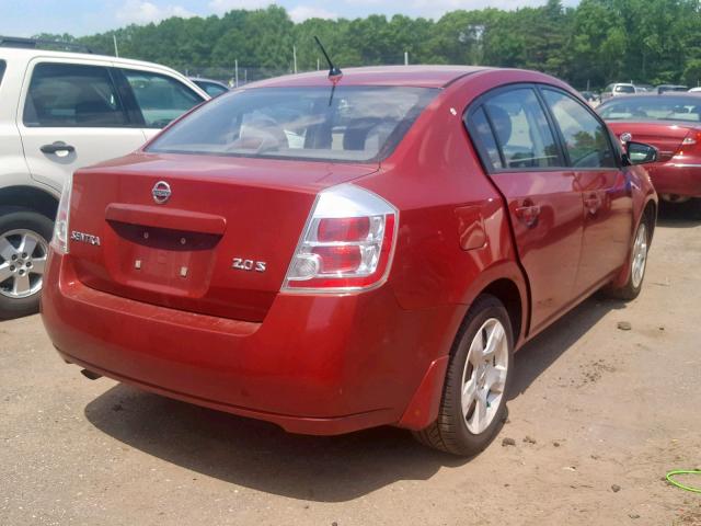 3N1AB61E47L625979 - 2007 NISSAN SENTRA 2.0 RED photo 4