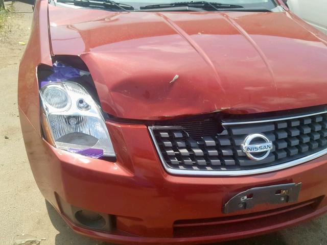 3N1AB61E47L625979 - 2007 NISSAN SENTRA 2.0 RED photo 9