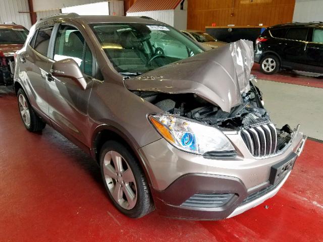 KL4CJASB1FB068264 - 2015 BUICK ENCORE SILVER photo 1