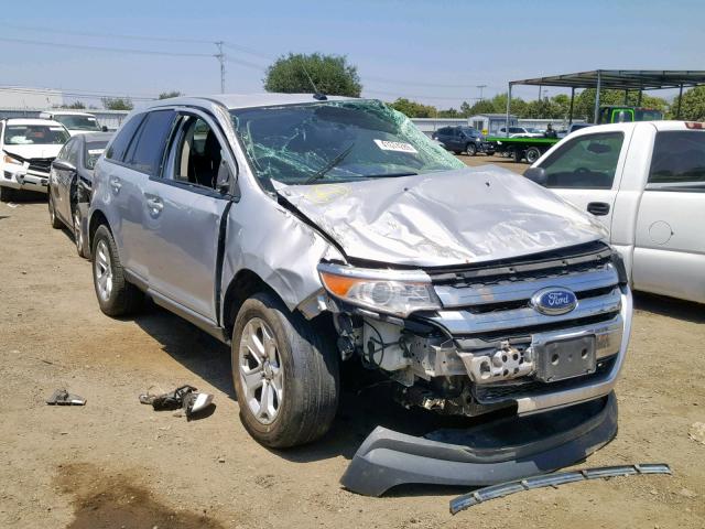 2FMDK3JCXEBB56294 - 2014 FORD EDGE SEL SILVER photo 1