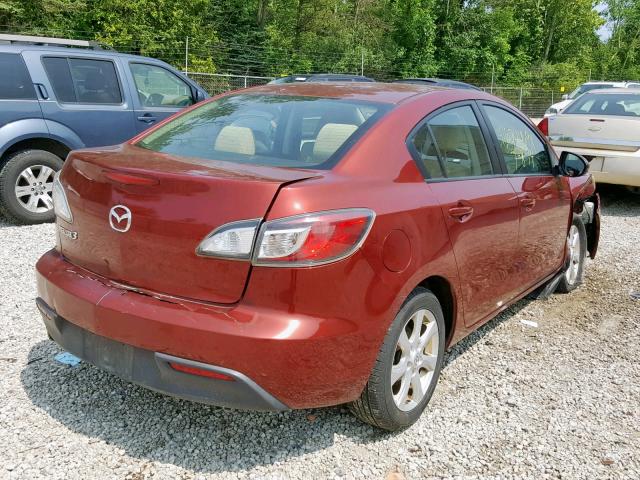 JM1BL1SF4A1162622 - 2010 MAZDA 3 I RED photo 4