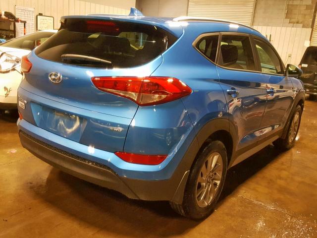 KM8J3CA49JU643287 - 2018 HYUNDAI TUCSON SEL BLUE photo 4