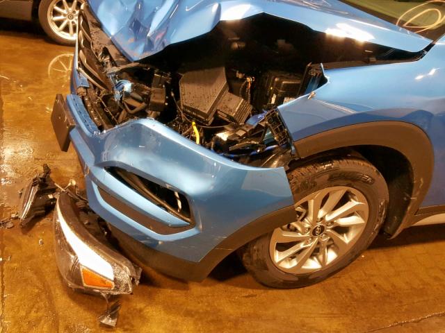 KM8J3CA49JU643287 - 2018 HYUNDAI TUCSON SEL BLUE photo 9