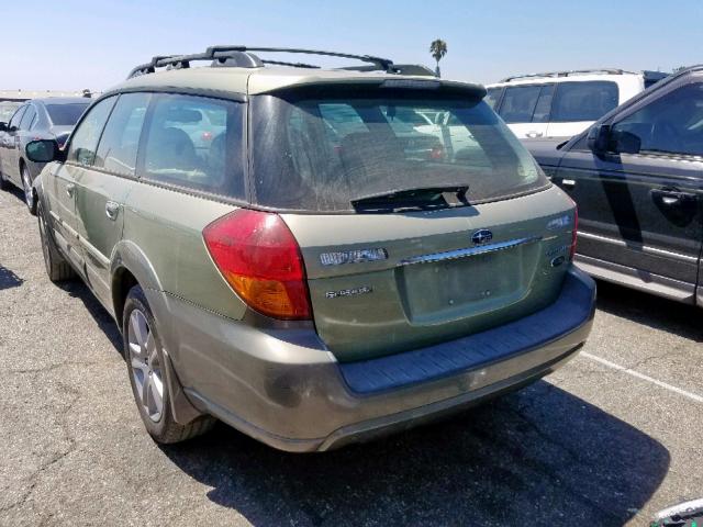 4S4BP86C554379531 - 2005 SUBARU LEGACY OUT GREEN photo 3