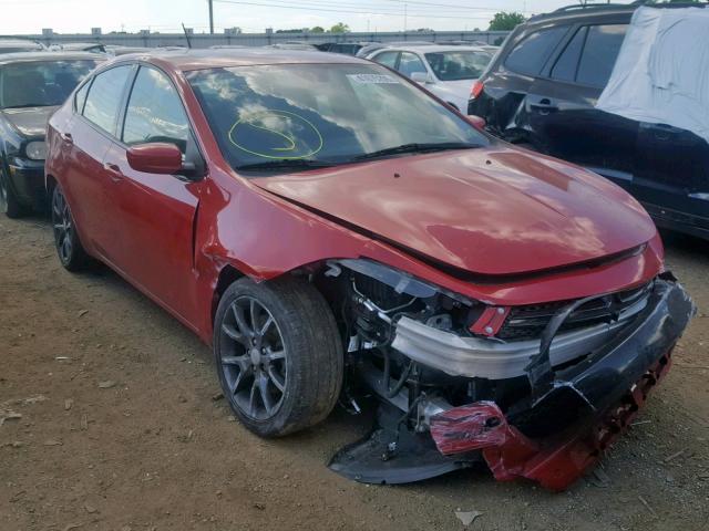 1C3CDFBB1GD516958 - 2016 DODGE DART SXT RED photo 1