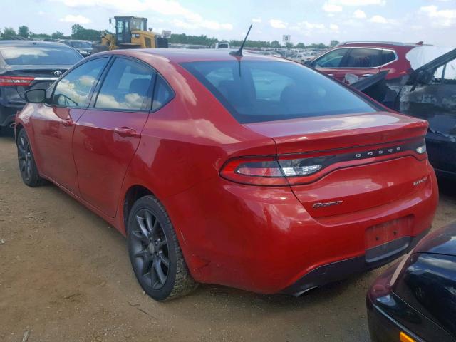 1C3CDFBB1GD516958 - 2016 DODGE DART SXT RED photo 3