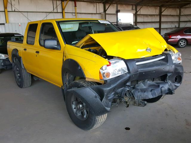 1N6ED27T71C363365 - 2001 NISSAN FRONTIER C YELLOW photo 1