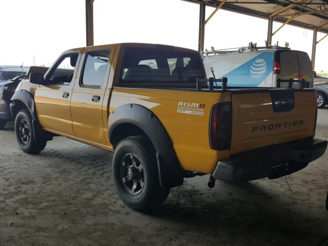 1N6ED27T71C363365 - 2001 NISSAN FRONTIER C YELLOW photo 3