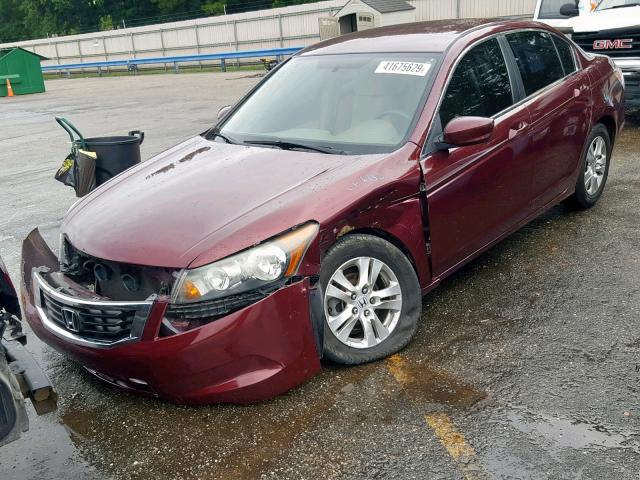 1HGCP26438A009300 - 2008 HONDA ACCORD LXP MAROON photo 2