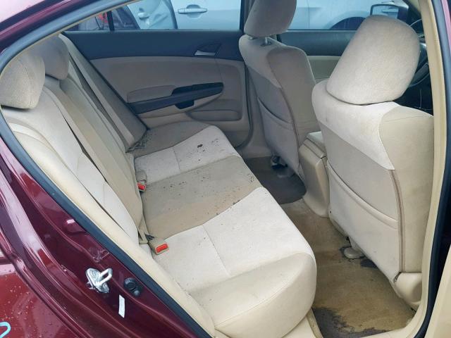 1HGCP26438A009300 - 2008 HONDA ACCORD LXP MAROON photo 6