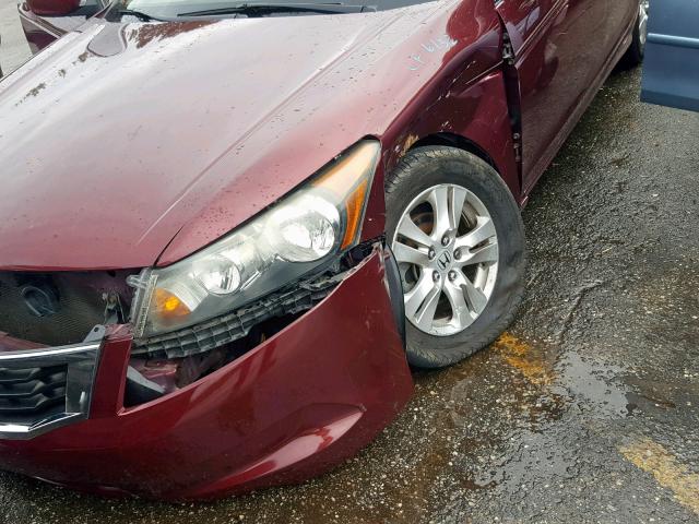 1HGCP26438A009300 - 2008 HONDA ACCORD LXP MAROON photo 9