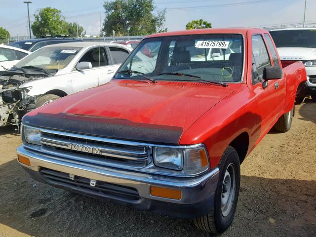 JT4RN93P3L5019168 - 1990 TOYOTA PICKUP 1/2 RED photo 2