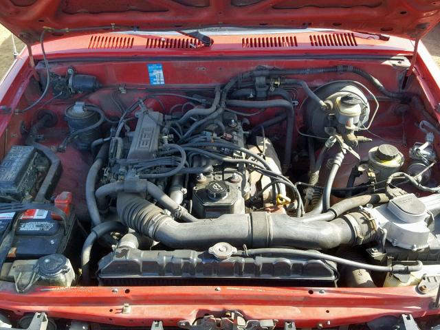 JT4RN93P3L5019168 - 1990 TOYOTA PICKUP 1/2 RED photo 7