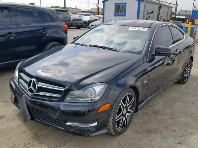 WDDGJ4HB0DG097115 - 2013 MERCEDES-BENZ C 250 BLACK photo 2